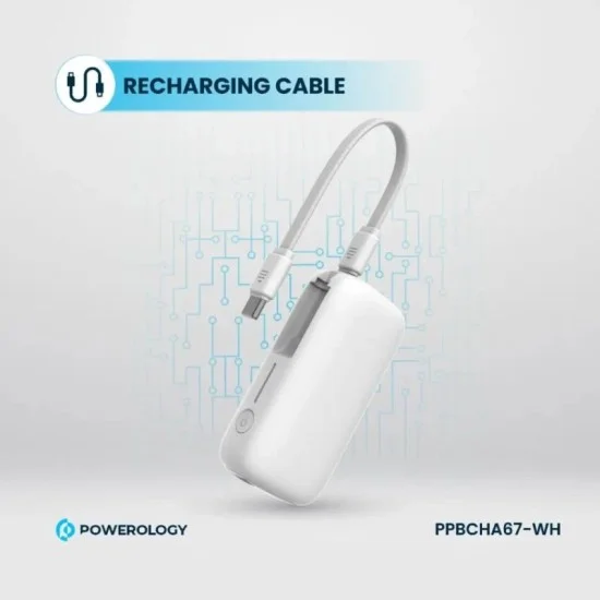 Power Bank 20000Mah Powerology - White